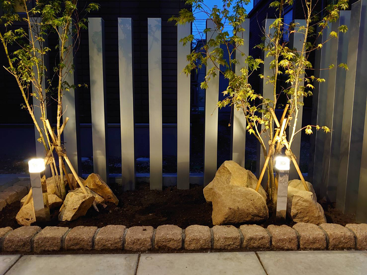 お庭のライトアップは癒されます 外構会社コラム 小樽のエクステリア会社 爽ガーデン